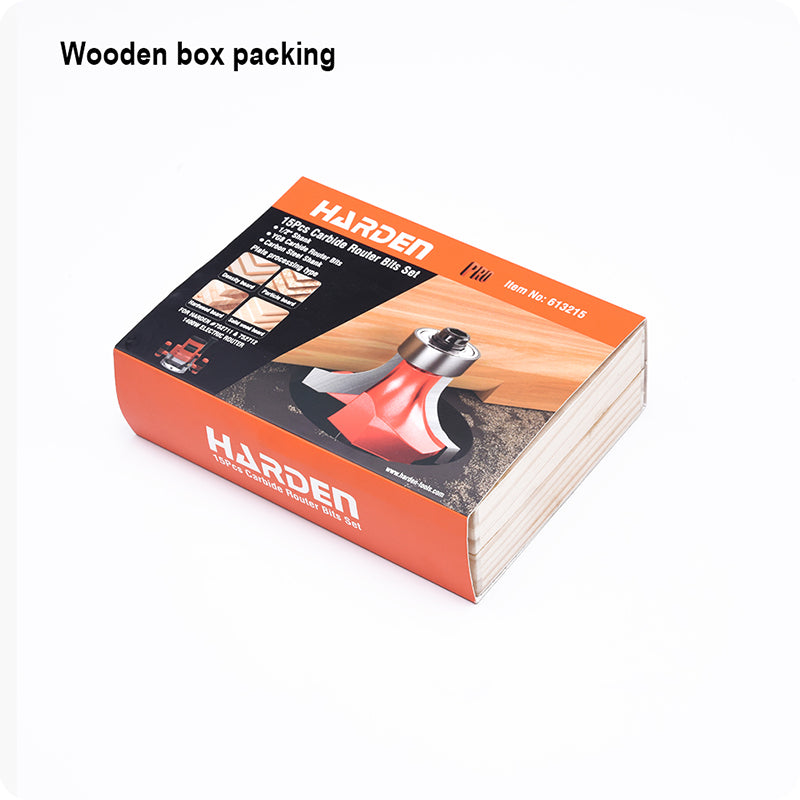 JUEGO DE PUNTAS PARA ROUTER DE 1/2 15 PIEZAS - HARDEN