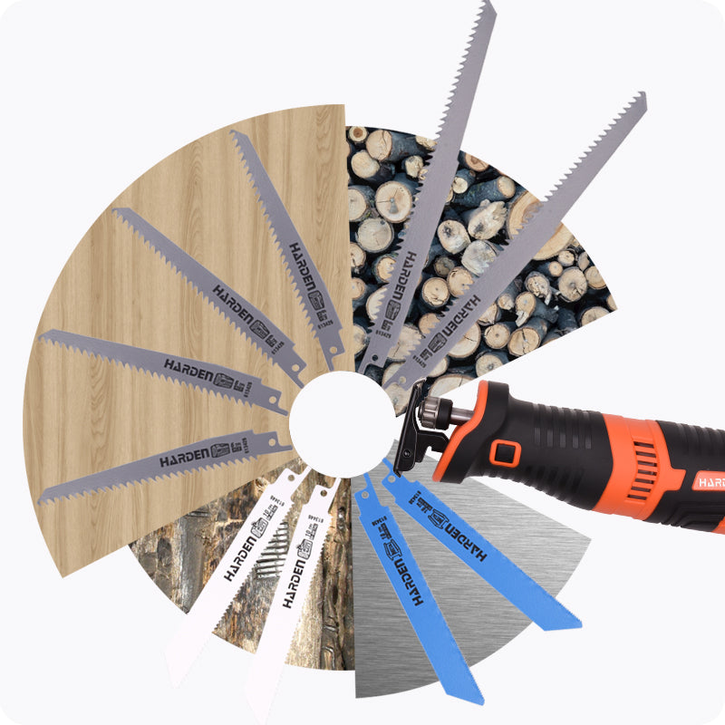 JUEGO DE HOJAS PARA SIERRA RECIPROCA (6DPP, 10DPP y 18DPP) SET DE 10PZS - HARDEN