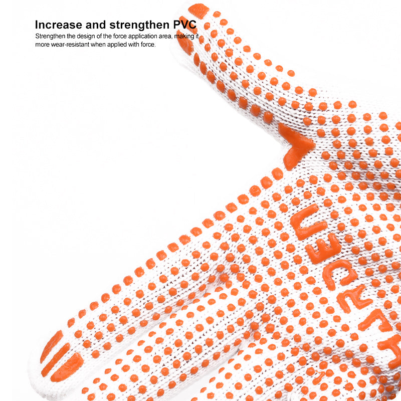 GUANTE DE TRABAJO DE PUNTOS DE PVC 10" (PAR) - HARDEN