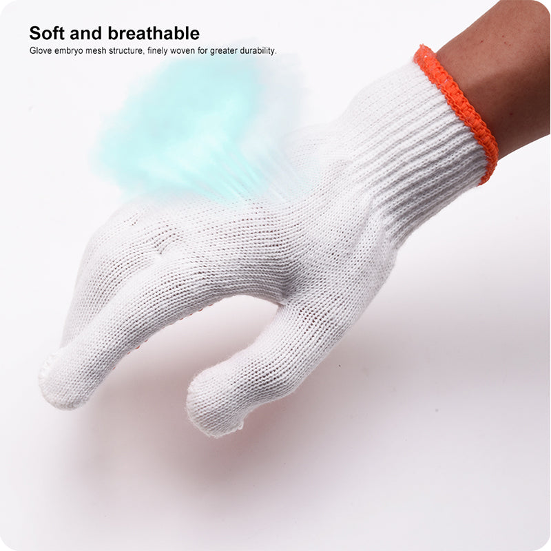 GUANTE DE TRABAJO DE PUNTOS DE PVC 10" (PAR) - HARDEN