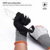 GUANTE ANTICORTE DE HPPE SIN COSTURA CON PALMA DE NITRILO 10" (PAR) - HARDEN