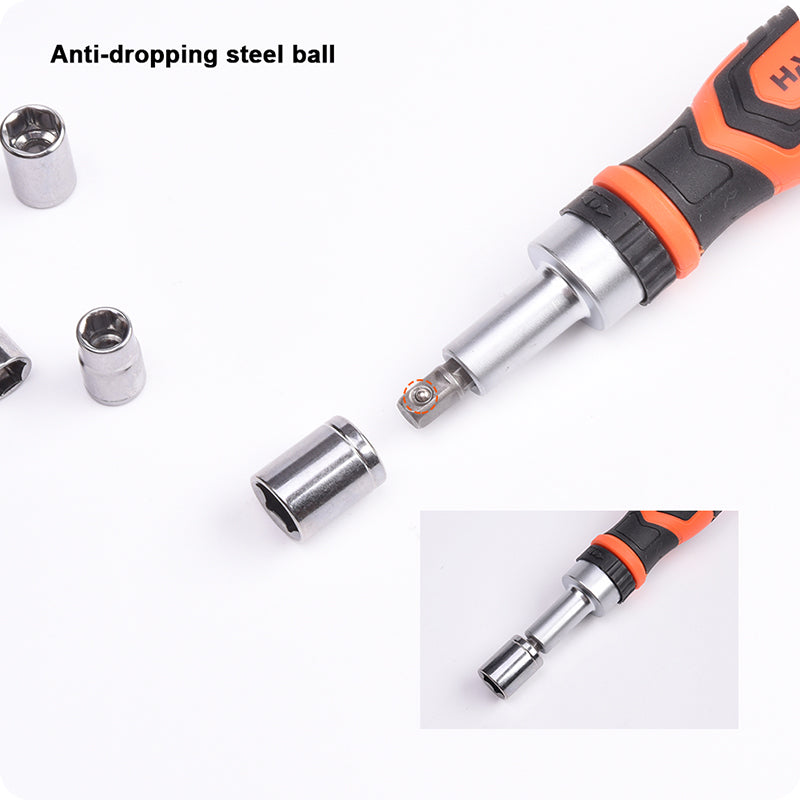 JUEGO DE RATCHET DESTORNILLADOR CON PUNTAS Y SOCKETS (DADOS) 39 PZS - HARDEN