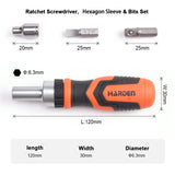JUEGO DE RATCHET DESTORNILLADOR CON PUNTAS Y SOCKETS (DADOS) 39 PZS - HARDEN