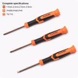 JUEGO DE DESTORNILLADORES DE PRECISION PHS, PALETA Y TORX 9PZS - HARDEN
