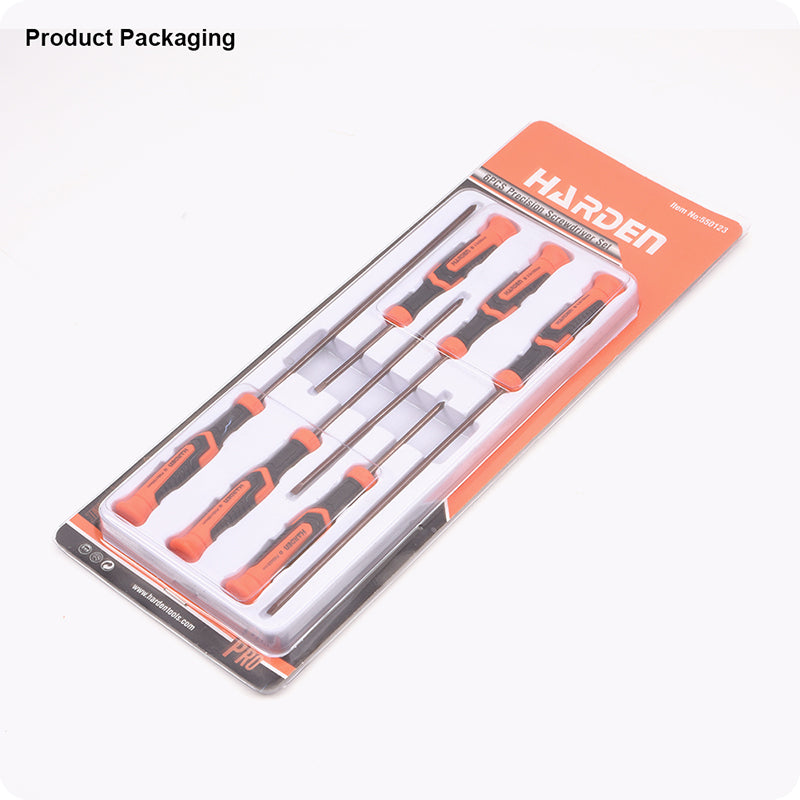 JUEGO DE DESTORNILLADORES DE PRECISION PHS Y PALETA 6PZS - HARDEN