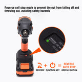 PISTOLA DE IMPACTO INALAMBRICO SIN ESCOBILLA 20V 1/2 500Nm CON BATERIA (4Ah) Y CARGADOR - HARDEN