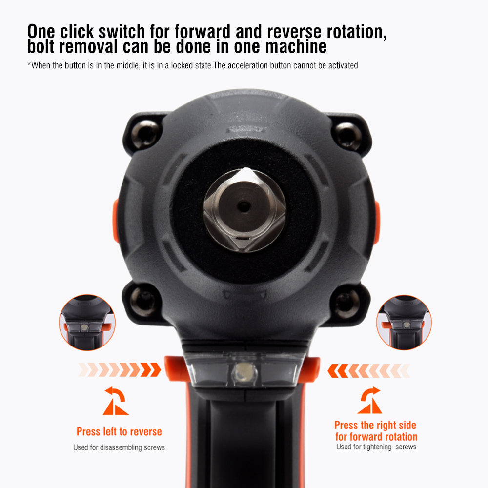 PISTOLA DE IMPACTO INALAMBRICO SIN ESCOBILLA 20V 1/2 500Nm CON BATERIA (4Ah) Y CARGADOR - HARDEN