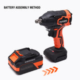 PISTOLA DE IMPACTO INALAMBRICO SIN ESCOBILLA 20V 1/2 500Nm CON BATERIA (4Ah) Y CARGADOR - HARDEN