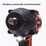 PISTOLA DE IMPACTO INALAMBRICO SIN ESCOBILLA 20V 1/2 850Nm CON BATERIA (4Ah) Y CARGADOR - HARDEN