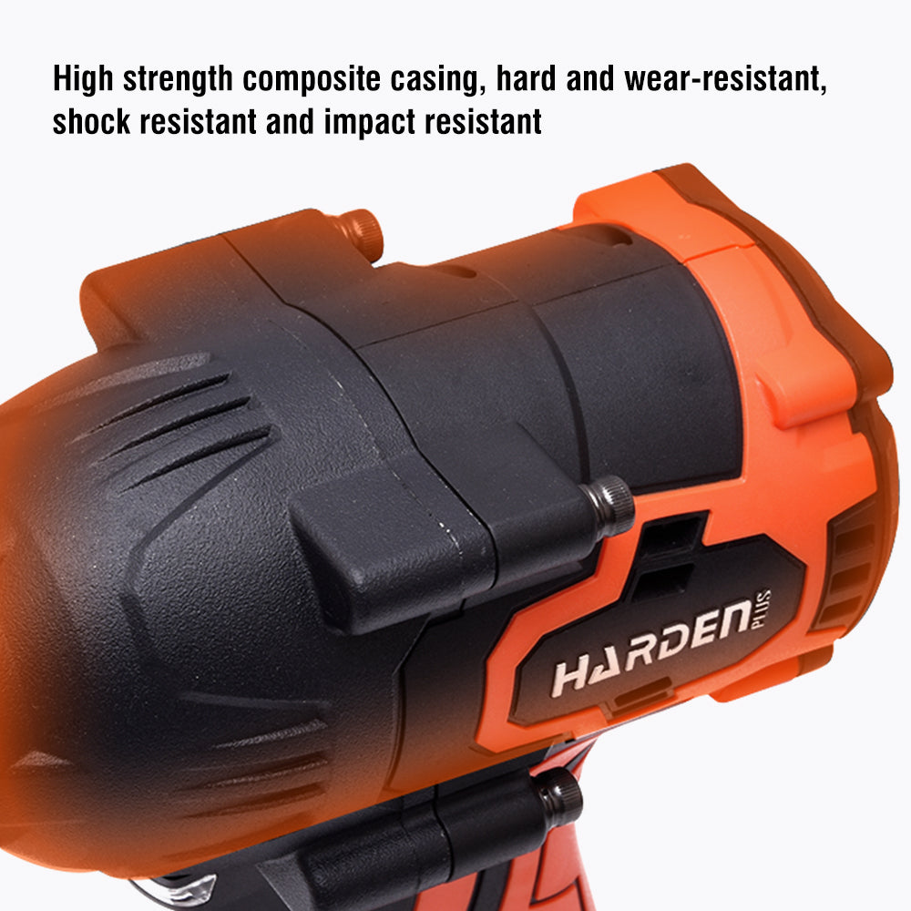 PISTOLA DE IMPACTO INALAMBRICO SIN ESCOBILLA 20V 1/2 850Nm CON BATERIA (4Ah) Y CARGADOR - HARDEN