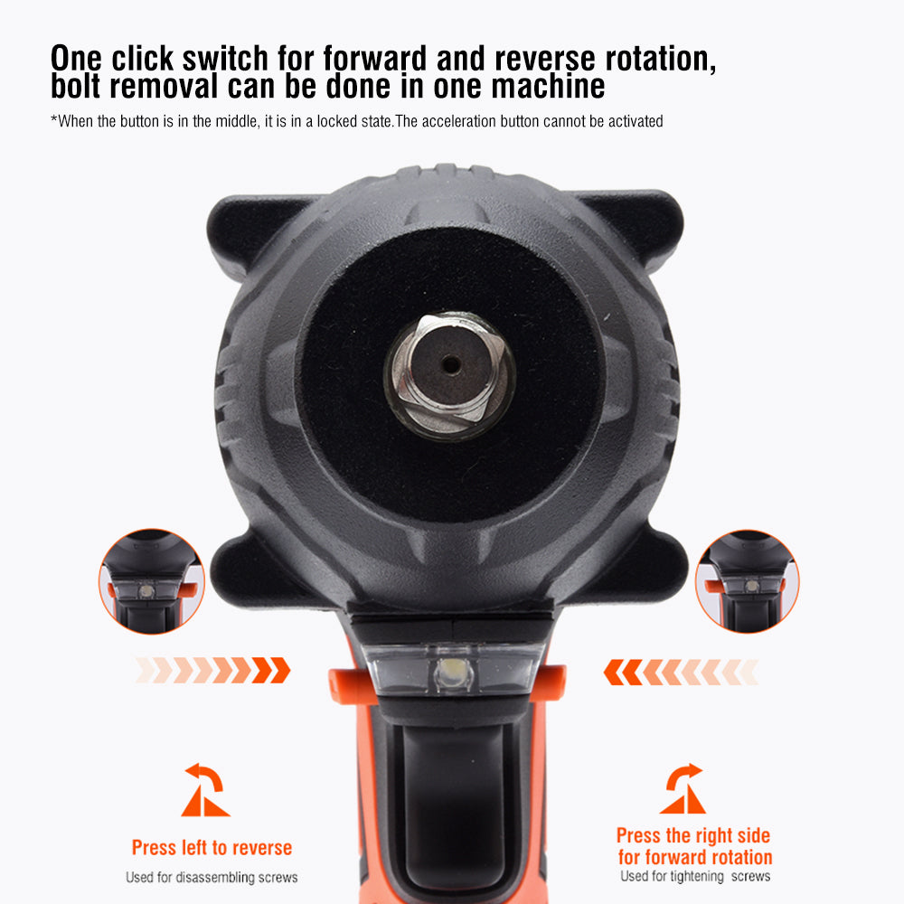 PISTOLA DE IMPACTO INALAMBRICO SIN ESCOBILLA 20V 1/2 850Nm CON BATERIA (4Ah) Y CARGADOR - HARDEN