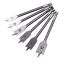 JUEGO DE 6 BROCAS P/ MADERA PLANA  -  HARDEN