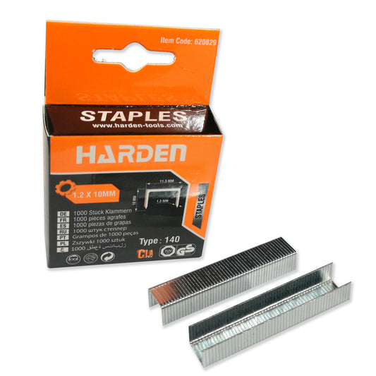 GRAPA 10mm X 1.2mm TIPO 140 CAJA DE 1.000  -  HARDEN
