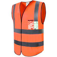 CHALECO REFLECTIVO NARANJA  TALLA L (63x65cm)  -  HARDEN