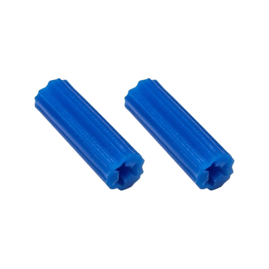 ANCLAJE PARED DE PLÁSTICO AZUL  # 8  -  EMPAQUE DE 100