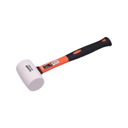 MAZO DE GOMA BLANCA MANGO DE FIBRA DE VIDRIO -  HARDEN