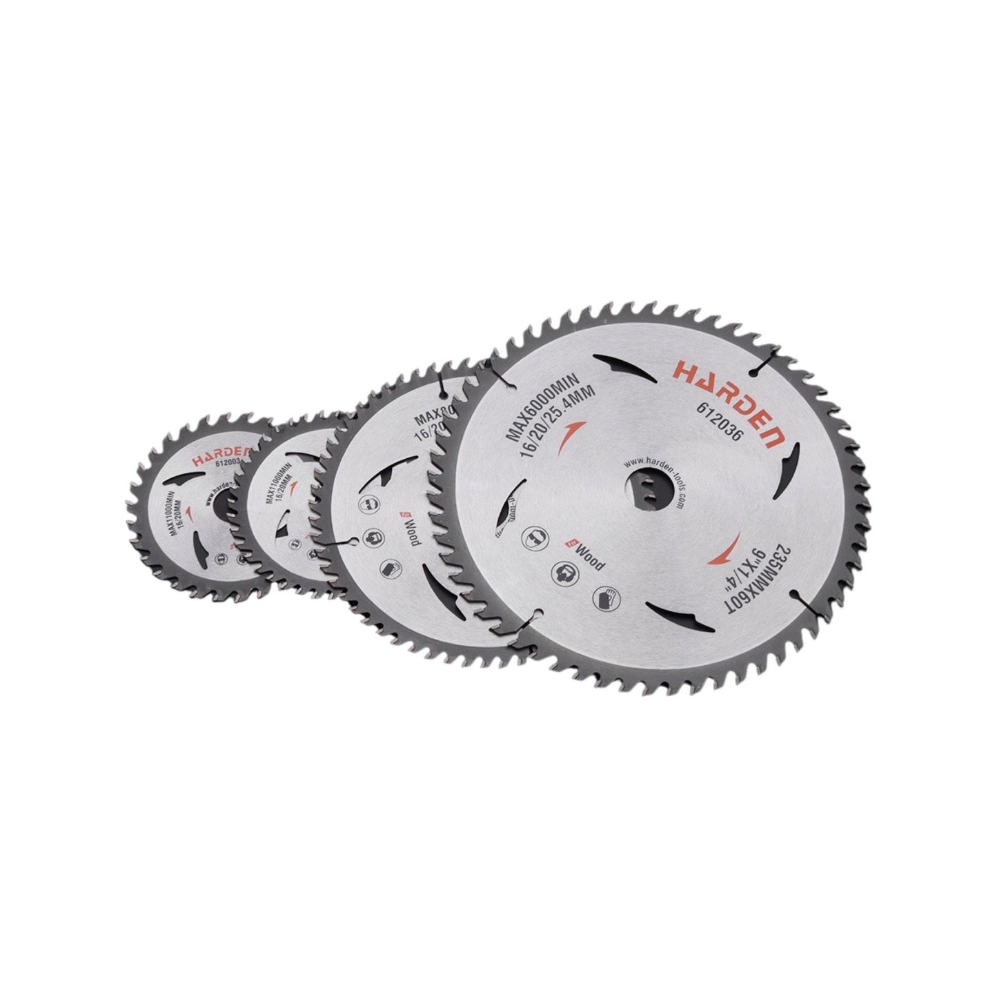 DISCO DE SIERRA T.C.T PARA MADERA 80 DIENTES   -  HARDEN