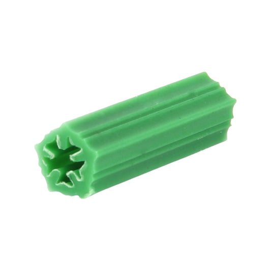 ANCLAJE PARED DE PLÁSTICO VERDE  # 6  -  EMPAQUE DE 100