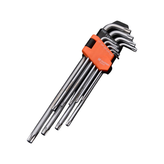 JUEGO DE LLAVES TORX EXTRA LARGAS  9PZS  -  HARDEN