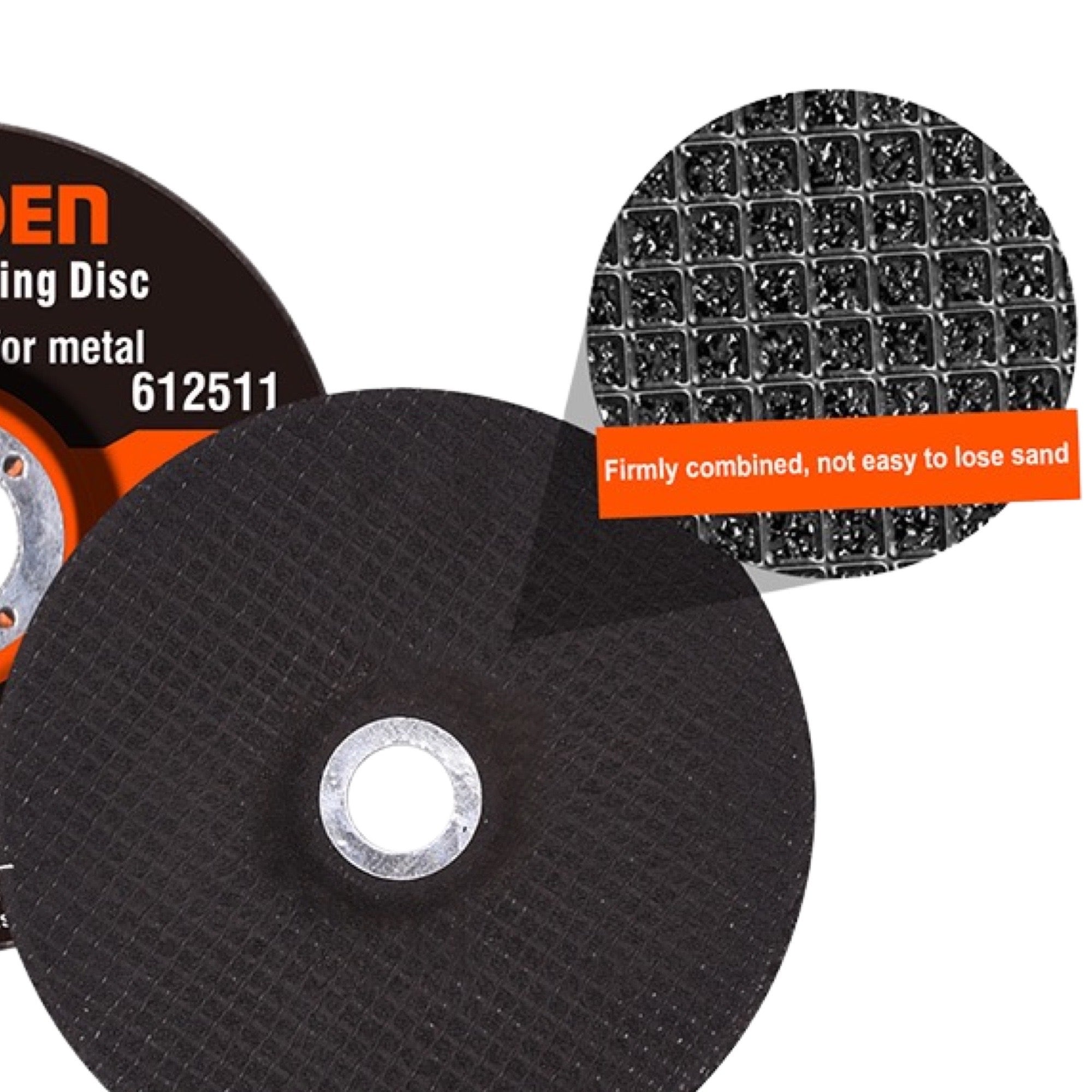 DISCO DE DESBASTE DE METAL 115mm (4-1/2") X 22.2mm (7/8") X 6.0mm (1/4")  -  HARDEN