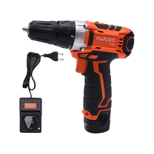 TALADRO ATORNILLADOR INALAMBRICO 12V  3/8  CON BATERIA Y CARGADOR  -  HARDEN