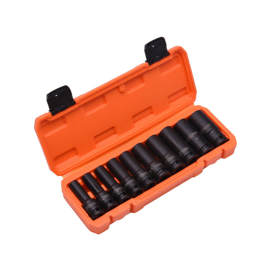 JUEGO DE DADOS DE IMPACTO 1/2" LARGOS 10PZS  -  HARDEN