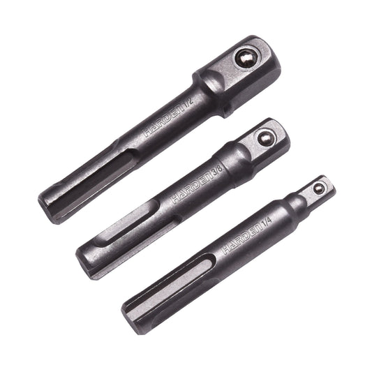SET DE 3 ADAPTADORES SDS PARA DADOS (SOCKET) 1/4, 3/8 Y 1/2  -  HARDEN