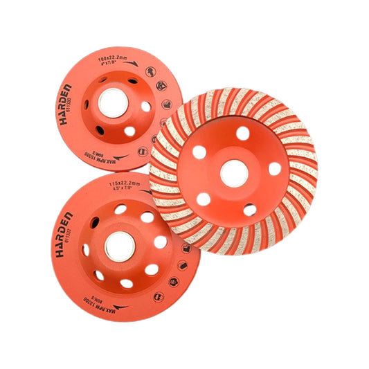 DISCO DE DESBASTE DIAMANTADO  115mm (4-1/2") X 22.2mm (7/8")  -  HARDEN