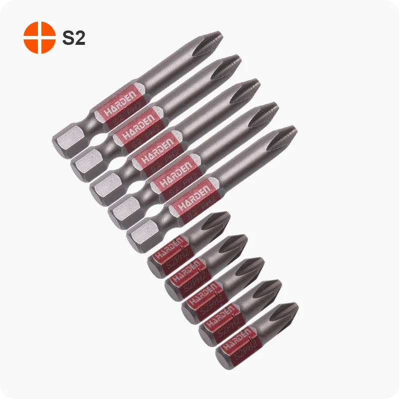 PUNTAS DE DESTORNILLADOR PARA TALADRO — PUNTA ESTRELLA ACERO INDUSTRIAL PH2 x 25mm CAJA DE 20 - HARDEN