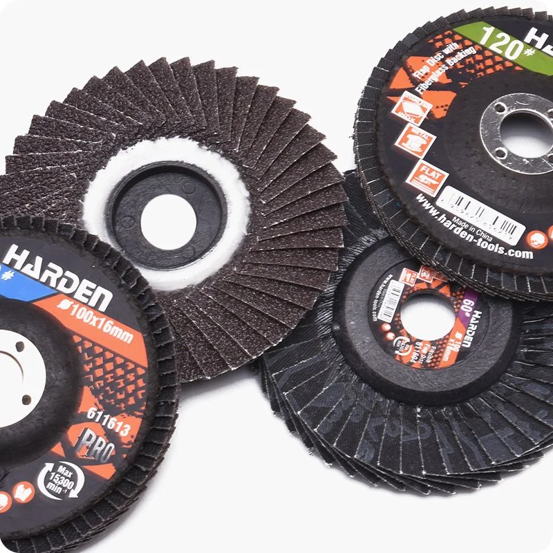 DISCO FLAP (1.000 HOJAS) — DISCO FLAP PLANO (1.000 HOJAS) 4" (100mm) 40# - HARDEN