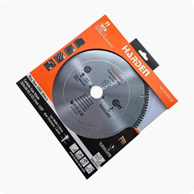 DISCO DE SIERRA PARA ALUMINIO — DISCO DE SIERRA T.C.T PARA ALUMINIO 120 DIENTES 12" (305mm) - HARDEN