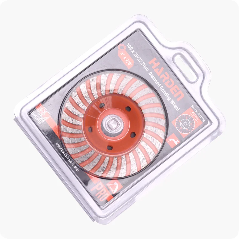 DISCO DE DESBASTE DIAMANTADO — DISCO DE DESBASTE DIAMANTADO 115mm (4-1/2") X 22.2mm (7/8") - HARDEN