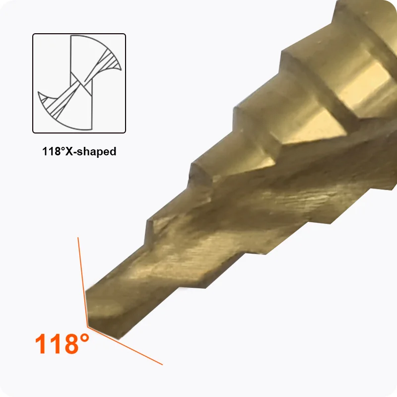 BROCA ESCALONADA HSS — BROCA ESCALONADA P/ METAL HSS M4 - M12 - HARDEN