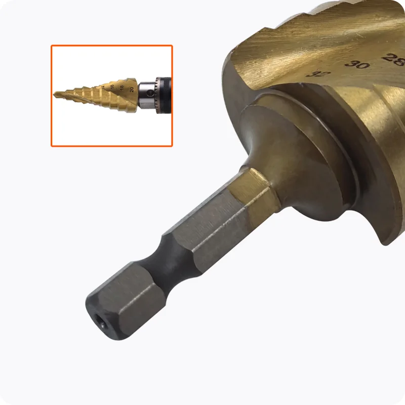 BROCA ESCALONADA HSS — BROCA ESCALONADA P/ METAL HSS M4 - M12 - HARDEN