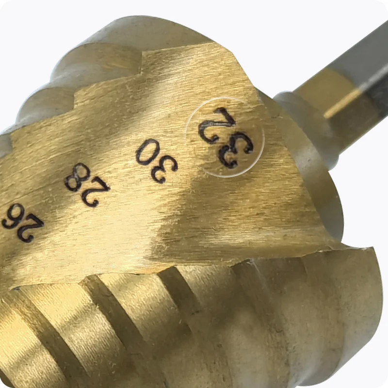 BROCA ESCALONADA HSS — BROCA ESCALONADA P/ METAL HSS M4 - M12 - HARDEN