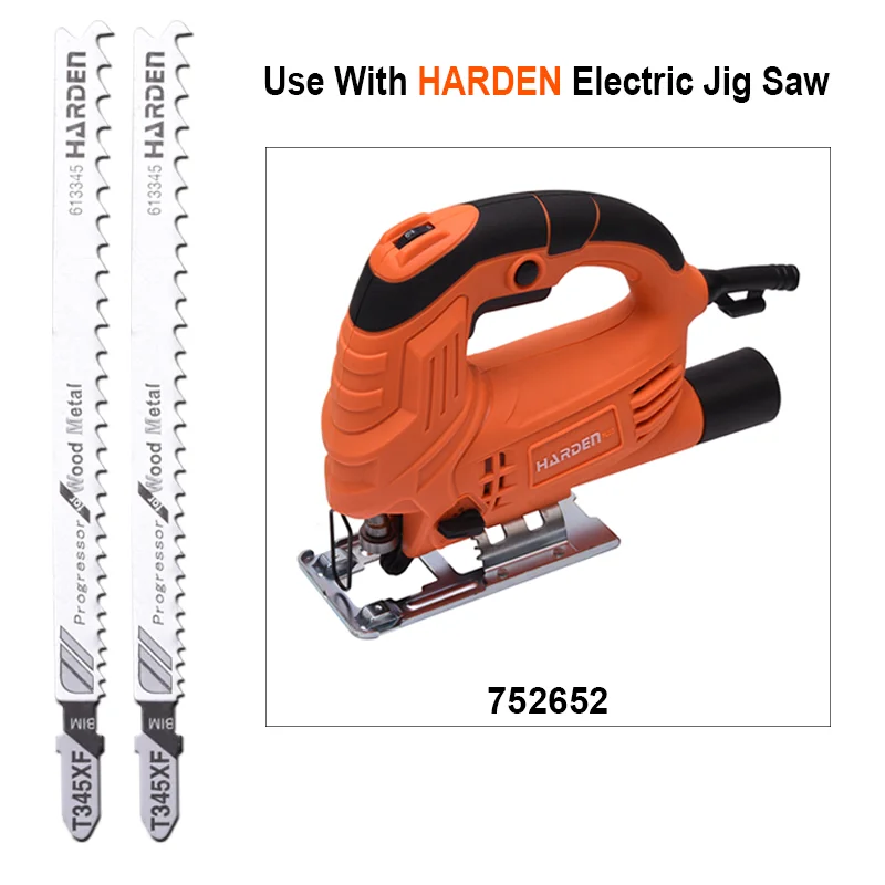 SIERRA PARA CALADORA PARA MADERA Y METAL — SIERRA PARA CALADORA P/ MADERA CON METAL 132 x 105 x 2.5mm - 5.0mm (PACK DE 5) - HARDEN
