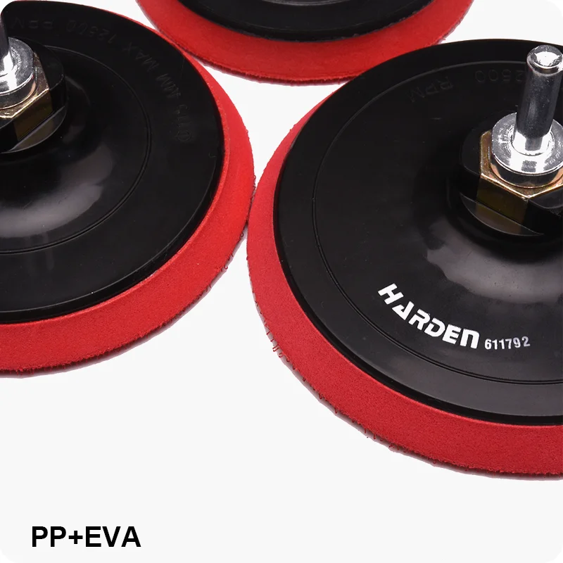 BASE PARA LIJA — DISCO SOPORTE CON VELCRO PARA LIJA CIRCULAR 100mm (4") - HARDEN