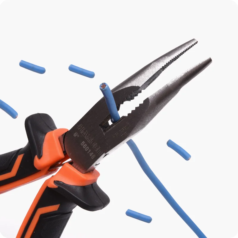 ALICATE DE PUNTA DOBLADA — ALICATE PUNTA DOBLADA 6" - HARDEN
