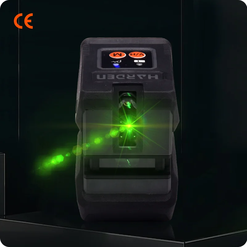 NIVEL LASER — NIVEL DE LINEA LASER VERDE - HARDEN