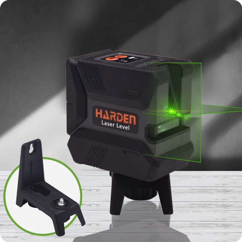 NIVEL LASER — NIVEL DE LINEA LASER VERDE - HARDEN