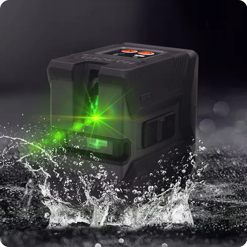 NIVEL LASER — NIVEL DE LINEA LASER VERDE - HARDEN