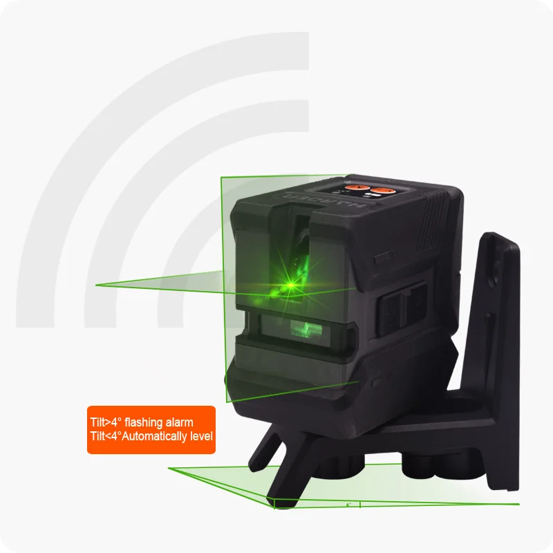 NIVEL LASER — NIVEL DE LINEA LASER VERDE - HARDEN