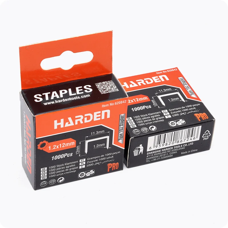 GRAPAS ESTÁNDAR — GRAPA 8mm X 1.2mm TIPO 140 CAJA DE 1.000 - HARDEN