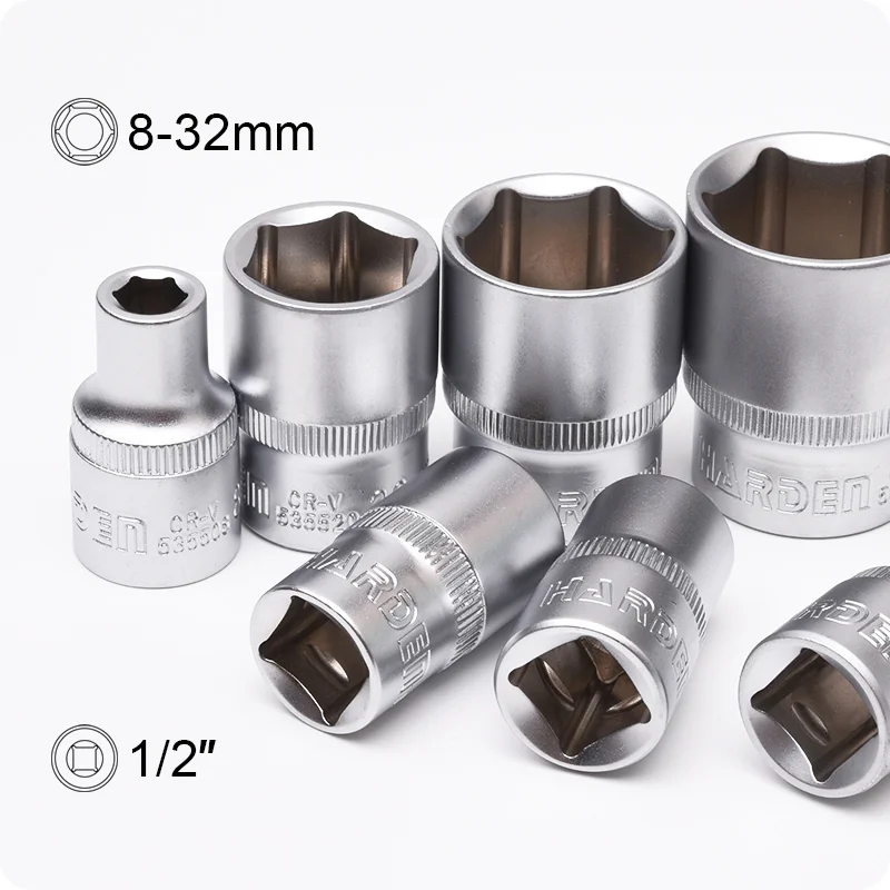 DADO 1/2 CORTO 6PT — DADO 1/2 CORTO 6PT 8mm - HARDEN