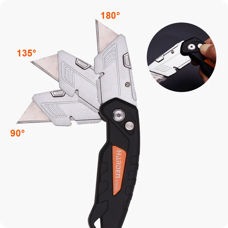 EXACTO PLEGABLE — EXACTO PLEGABLE DE ALUMINIO 165mm - HARDEN