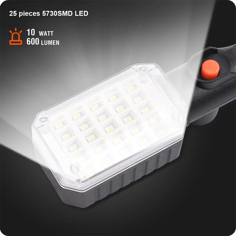 LAMPARA DE TRABAJO — LAMPARA DE TRABAJO LED 10W 600LN CABLE DE 10M - HARDEN