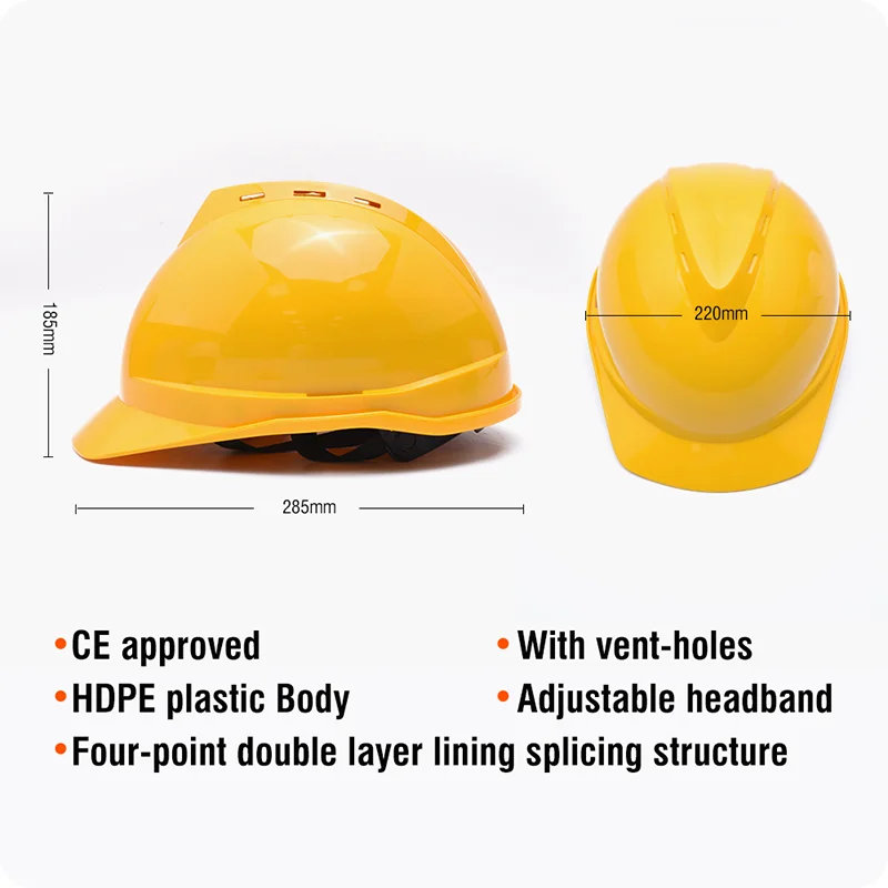 CASCOS ESTÁNDAR — CASCO DE SEGURIDAD AMARILLO - HARDEN