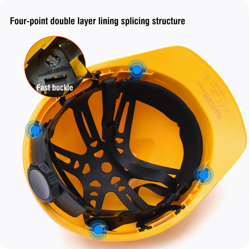 CASCOS ESTÁNDAR — CASCO DE SEGURIDAD AMARILLO - HARDEN