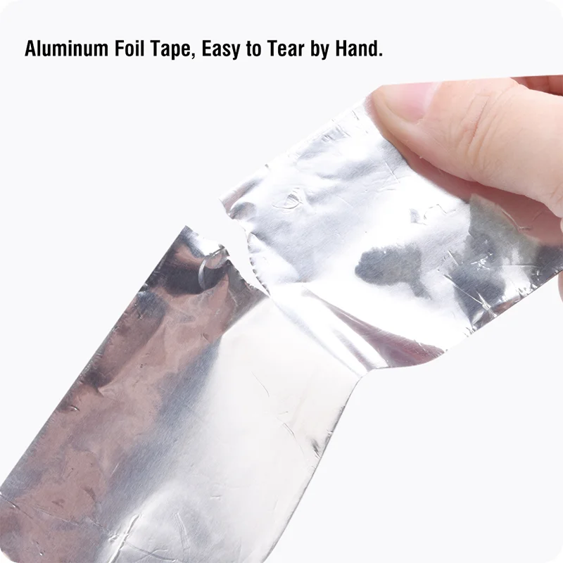 TAPE DE ALUMINIO — TAPE ADHESIVO DE ALUMINIO 4.8CM X 25M - HARDEN