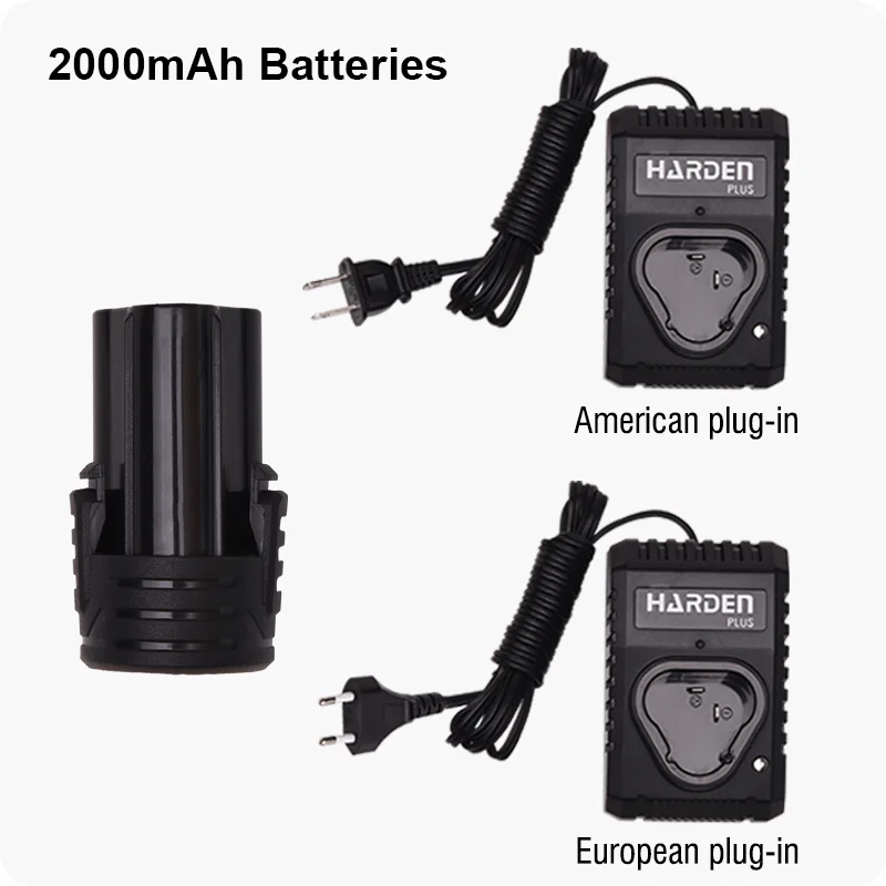TALADRO ROTATIVO 3/8 — TALADRO ATORNILLADOR INALAMBRICO 12V 3/8 CON BATERIA Y CARGADOR - HARDEN